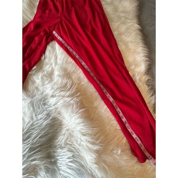 Vince Camuto Women's Halter Neck Wide Leg Jumpsuit Red Size L Party/Cocktail - Picture 14 of 16